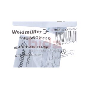 Weidmüller 1963600000 IE-PS-RJ45-FH-BK...