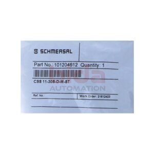 SCHMERSAL CSS11-30S-D-M-ST (101204612)  Sicherheitssensor...