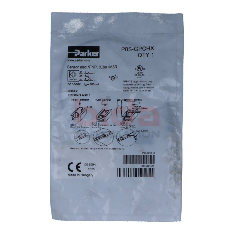 Parker P8S-GPCHX Sensor