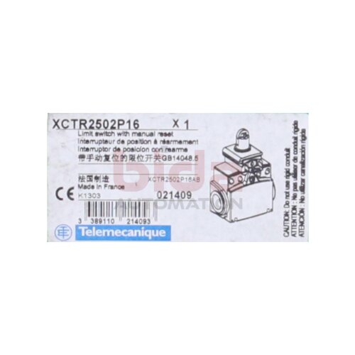 Telemecanique XCTR2502P16 (021409) Endschalter Limit switch