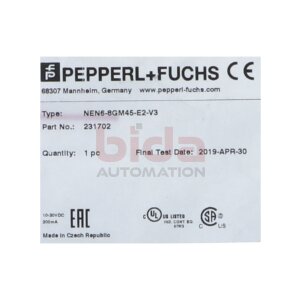 PEPPERL+FUCHS NEN6-8GM45-E2-V3(231702) Induktiver Sensor...