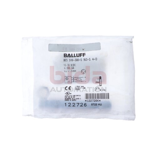 BALLUFF BES516-300-S4-D Induktiver N&auml;herungssensor / Inductive proximity sensor 10...30V