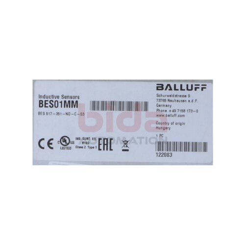 BALLUFF BES01MM (BES517-351-NO-C-03) Induktive N&auml;herungsschalter Inductive proximity switches