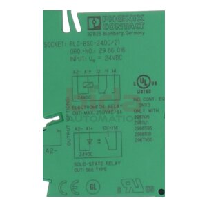 PHOENIX CONTACT PLC-BSC- 24DC/21 (2966016) Relaissockel /...