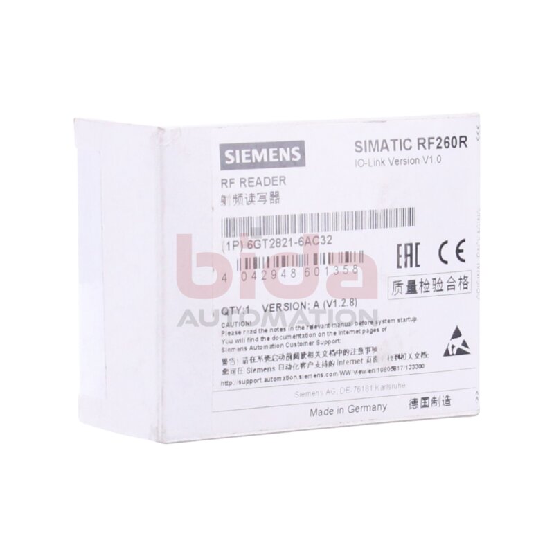 Siemens 6GT2821-6AC32 SIMATIC RF200 Reader RF260R