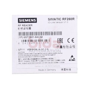 Siemens 6GT2821-6AC32 SIMATIC RF200 Reader RF260R