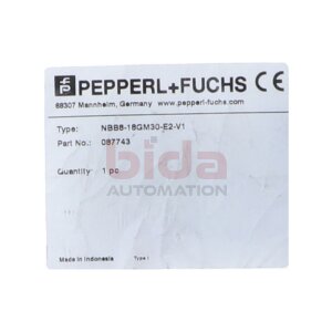 PEPPERL+FUCHS NBB8-18GM30-E2-V1 Induktiver Sensor /...