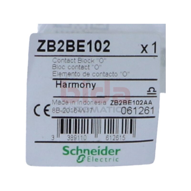 Schneider ZB2BE102 Hilfsschalter / Auxiliary switch