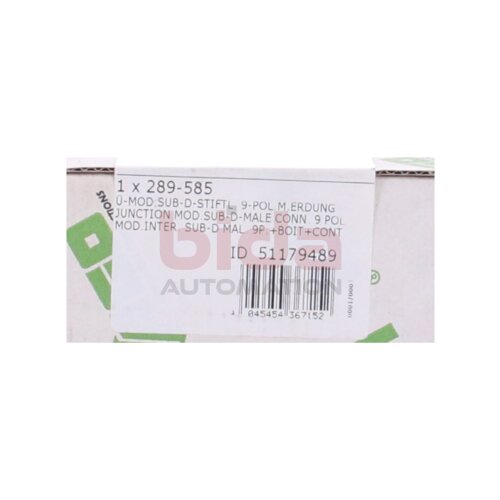 WAGO 289-585 (51179489) &Uuml;bergabemodul Transfer module