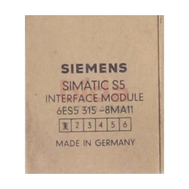 Siemens 6ES5315-8MA11 / 6ES5 315-8MA11 SIMATIC S5, Anschaltung / connection