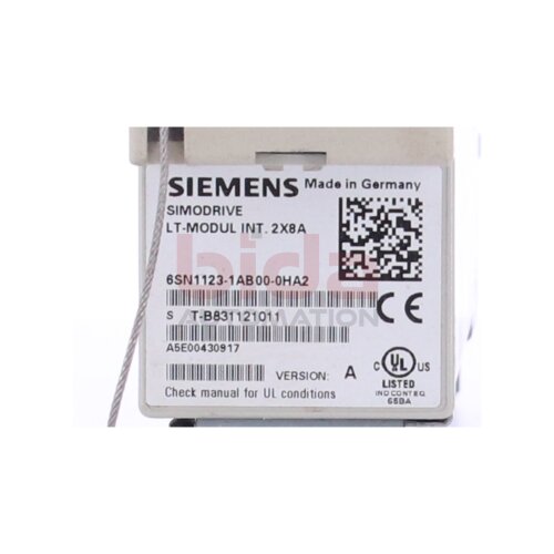 Siemens 6SN1123-1AB00-0HA2 / 6SN1 123-1AB00-0HA2 SIMODRIVE 611 Leistungsmodul Power module