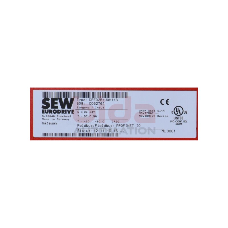 SEW DFE32B/U0H11B (0086689) Fieldbus Interface Gateway Modul DFE32B+U0H11B