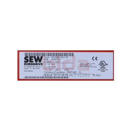 SEW DFE32B/U0H11B (0086689) Fieldbus Interface Gateway Modul DFE32B+U0H11B