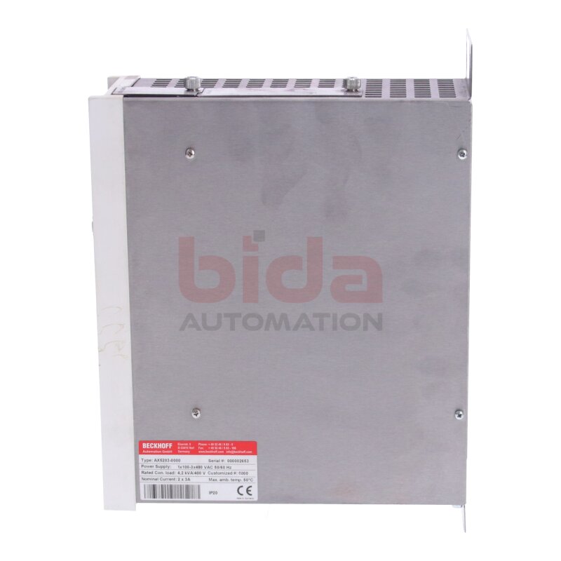 BECKHOFF AX5203-0000 Digital Kompakt Servoverst&auml;rker 2-kanalig 2-Channel Digital Compact Servo Amplifier