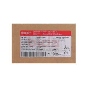 BECKHOFF AX5203-0000 Digital Kompakt Servoverstärker...