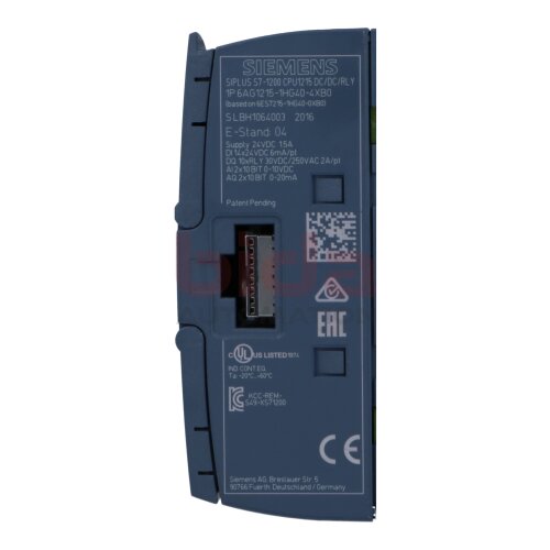 Siemens 6AG1215-1HG40-4XB0 (6AG1 215-1HG40-4XB0) S7-1200 CPU PLC-CPU