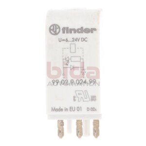 Finder 99.02.9.024.99  Steckmodul mit LED Freilaufdiode...