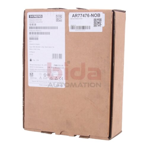 Siemens 6SL3210-1PE16-1UL1 (6SL3 210-1PE16-1UL1) Sinamics PM240-2 Power Module