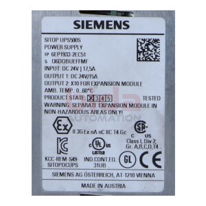 Siemens 6EP1933-2EC51 (6EP1 933-2EC51) SITOP UPS500S...