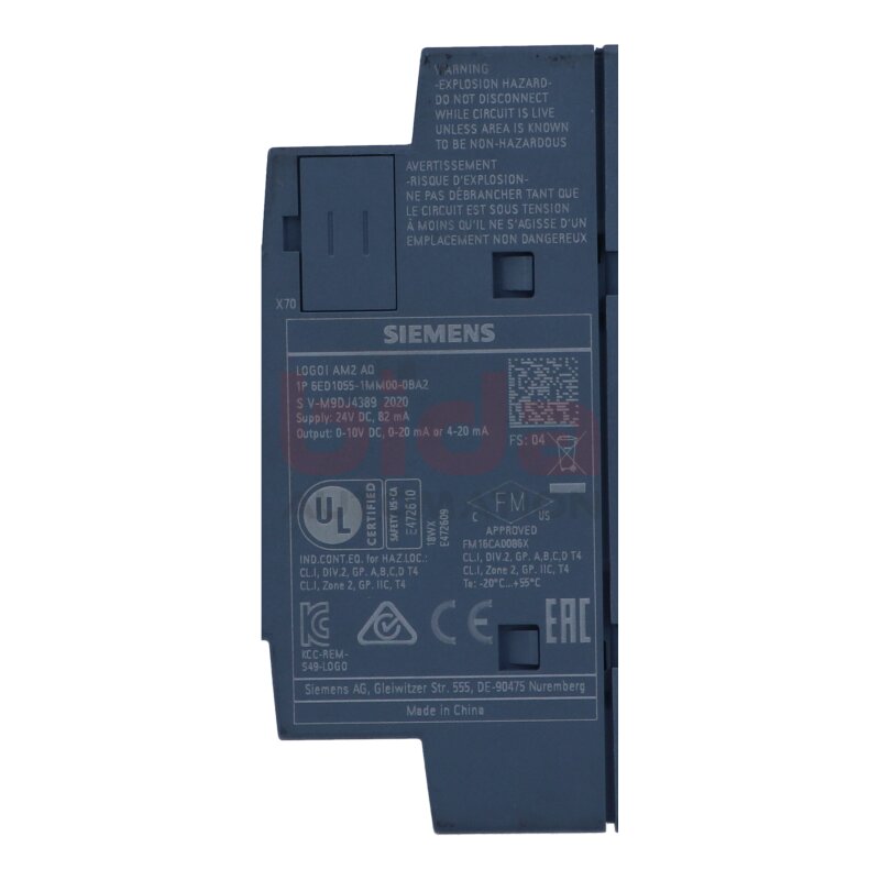 Siemens 6ED1055-1MM00-0BA2 / 6ED1 055-1MM00-0BA2 LOGO! AM2 AQ Erweiterungsmodul / Extension module, DC 24V