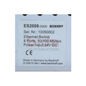 BECKHOFF ES2008-0000 Ethernet Switch