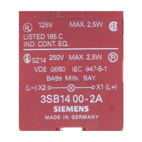 Siemens 3SB14 00-2A Lampenfassung Lamp Socket