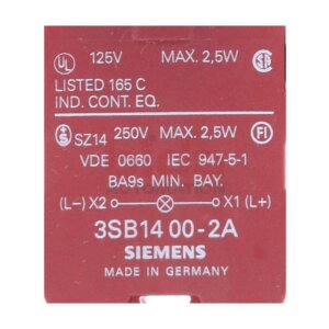 Siemens 3SB14 00-2A Lampenfassung Lamp Socket
