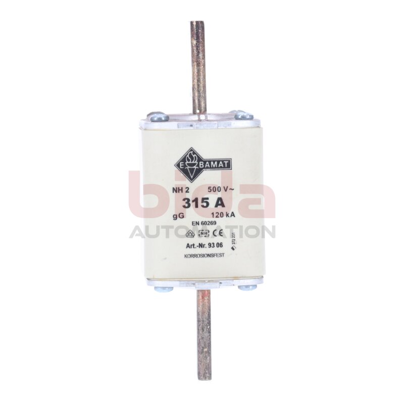 Ebamat NH2 315A 500V 9306 Sicherung Fuse