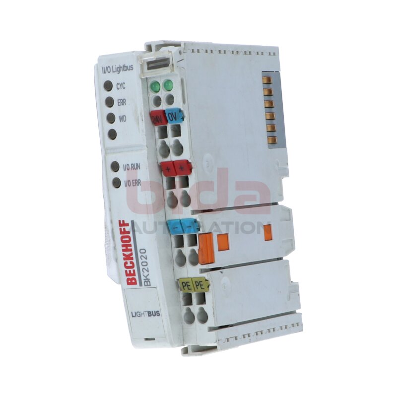 BECKHOFF BK2020 Lightbus-Buskoppler / Lightbus coppler 24V DC