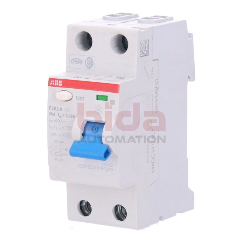 ABB F202 A Fehlstromschutzschalter / residual current device
