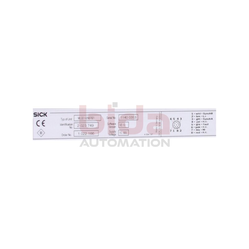 Sick MLGS1-0290F821(2023749) Modulares Lichtgitter Modular light grid