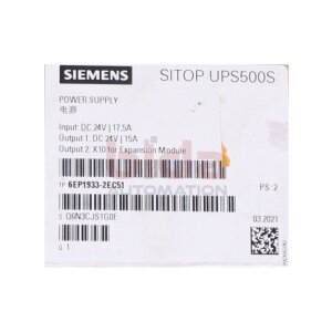 Siemens 6EP1933-2EC51 SITOP UPS500S Wartungsfreie...