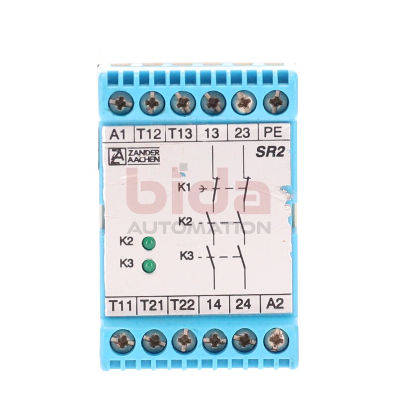 Zander Aachen SR2 472132 Sicherheits Not Aus Relais Safety Emergency Sutdown Relay 24V DC