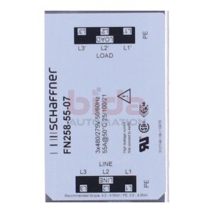 SCHAFFNER FN258-55-07 Netzfilter Power supply line filter