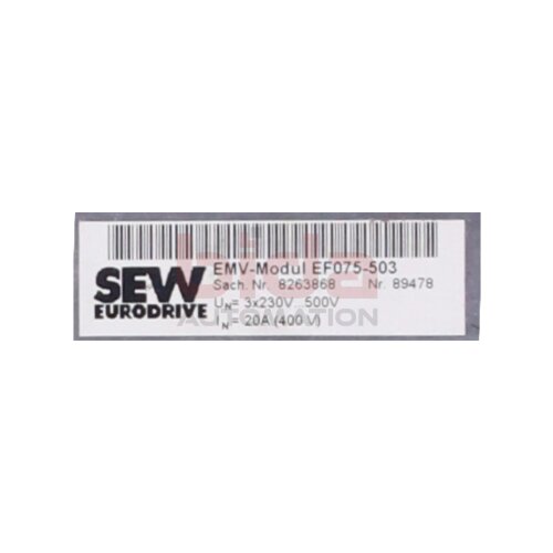 SEW EMV-Modul EF075-503 (8263868) 3x230V...500V/ 20A