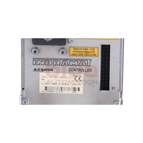 INDRAMAT TDM12-100-300-W1-000(R911236234) Servo Controller