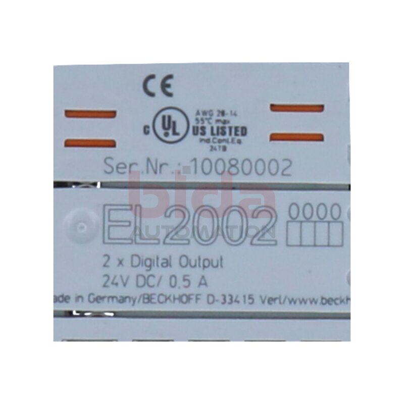 Beckhoff EL2002 Digitale Ausgangsklemme EtherCAT Digital output terminal