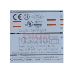 Beckhoff KL9210 Einspeiseklemme Input terminal
