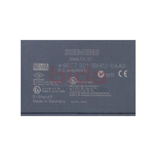 Siemens 6ES7321-1BH02-0AA0 SIMATIC S7-300 Digitaleingabe SM 321 Digital input