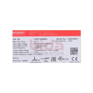 BECKHOFF AX5118-0000 (042557) Digital Kompakt...