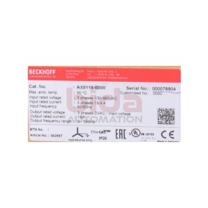BECKHOFF AX5118-0000 (042557) Digital Kompakt...