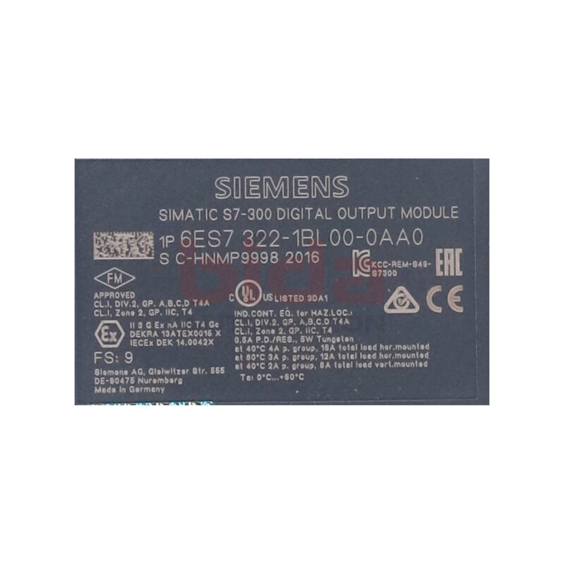 Siemens 6ES7322-1BL00-0AA0