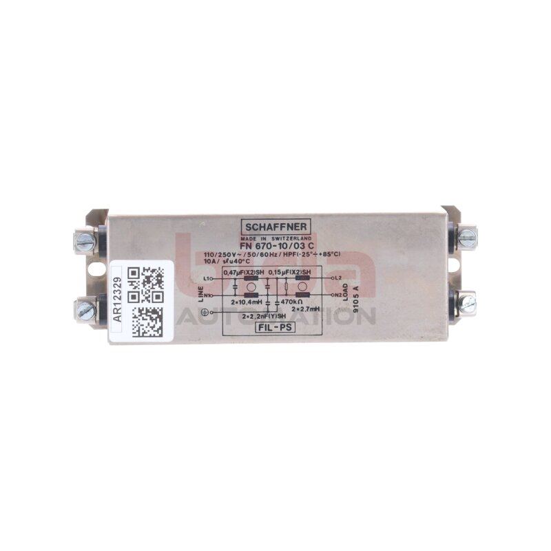 Schaffner FN 670-10/03 C Netzfilter Line Filter 110/250V