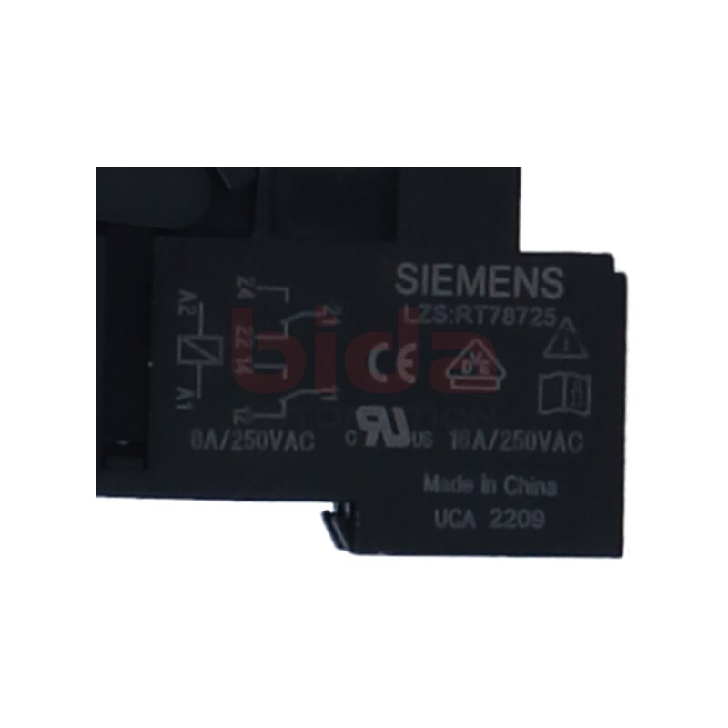 Siemens LZS:RT78725 Stecksockel f&uuml;r RT-Relais / Plug-in base for RT relay 24V DC