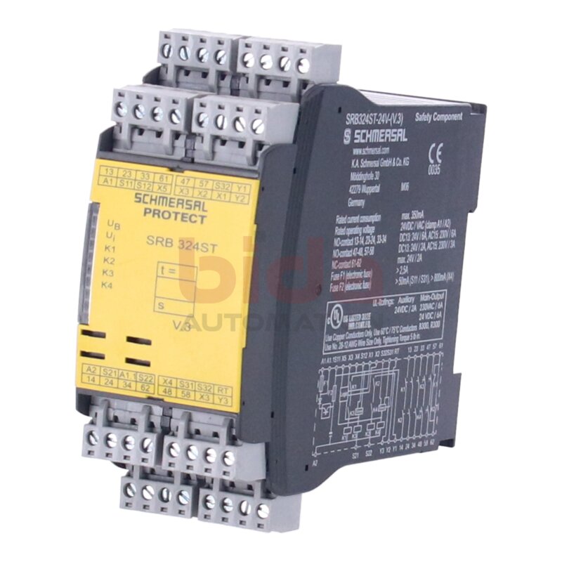 SCHMERSAL SRB324ST 24V (V3) Sicherheitsrelais / Safety Relay