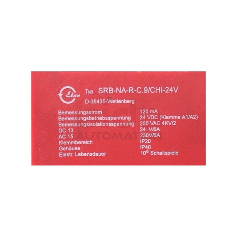 Elan SRB-N-R-C.9/CHI-24V Sicherheitsrelais / Safety relay