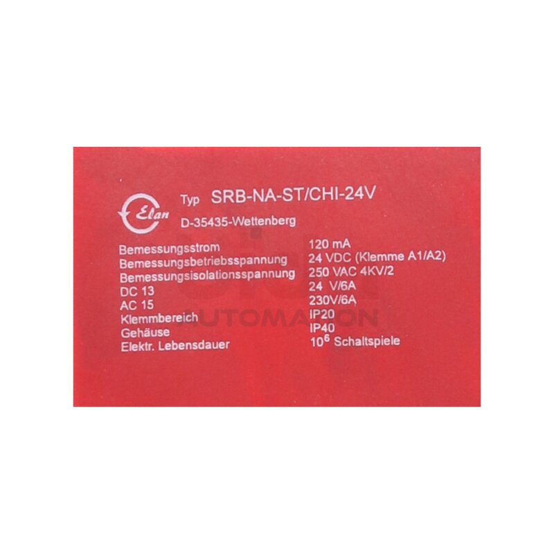 Elan SRB-NA-ST/CHI-24V Sicherheitsrelais Safety relay