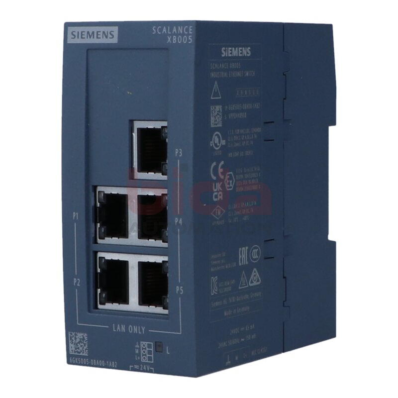 Siemens 6GK5005-0BA00-1AB2 SCALANCE XB005 Unverwalteter Industrial Ethernet Switch Unmanaged Industrial Ethernet Switch