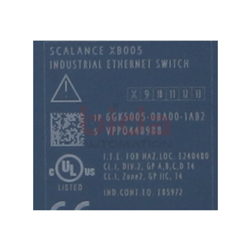 Siemens 6GK5005-0BA00-1AB2 SCALANCE XB005 Unverwalteter Industrial Ethernet Switch Unmanaged Industrial Ethernet Switch