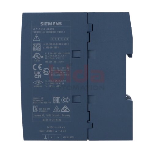Siemens 6GK5005-0BA00-1AB2 SCALANCE XB005 Unverwalteter Industrial Ethernet Switch Unmanaged Industrial Ethernet Switch